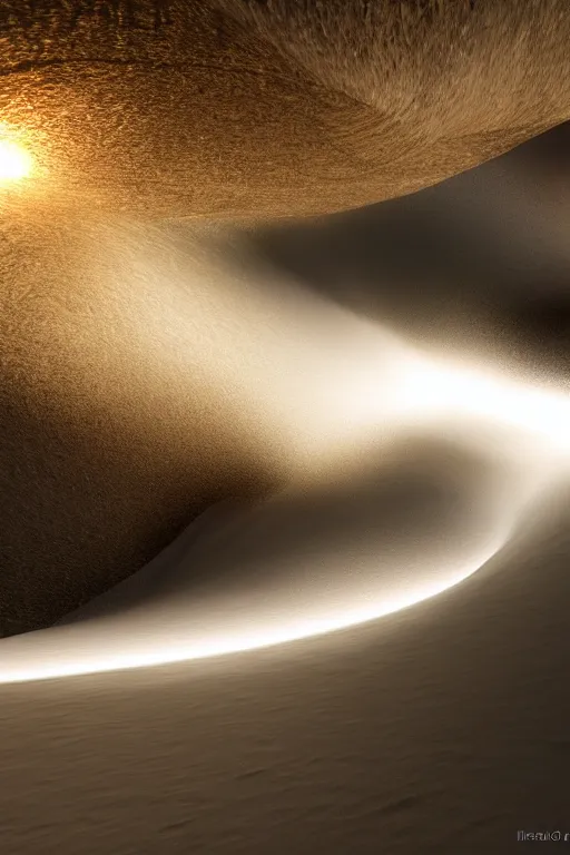 Image similar to photo of a backlit Slab Wave, volumetric lighting, highly detailed, award winning.