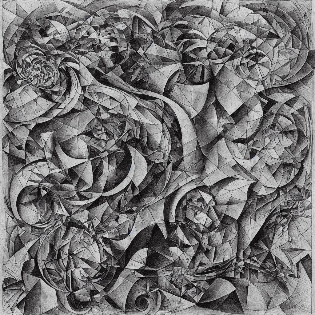 Image similar to subconscious psyche by escher