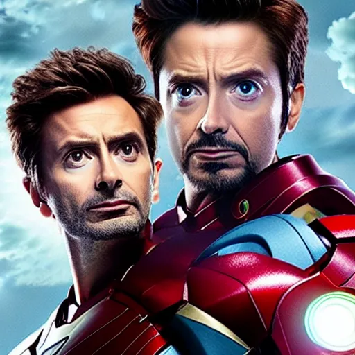 Prompt: david tennant as iron man