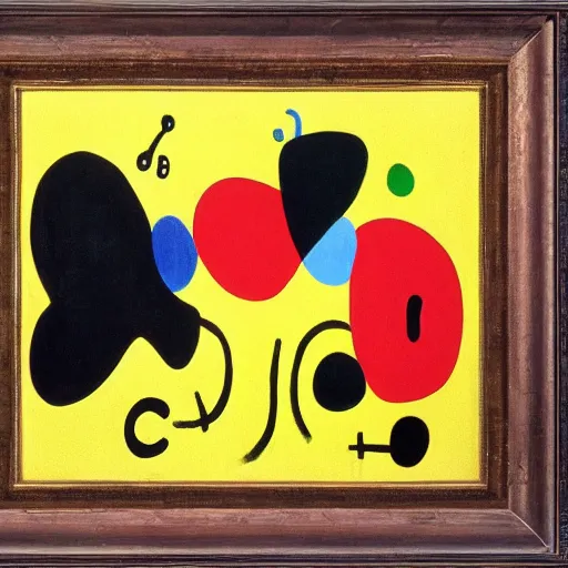 Prompt: the real art of the deal by joan miro