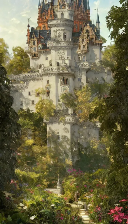 Prompt: castle being seiged by huge army, design on white background, beautiful details, lush foliage, drawn by karl kopinski, john singer sargent, tom bagshaw, norman rockwell, alphonso mucha, lolish, trending on artstation