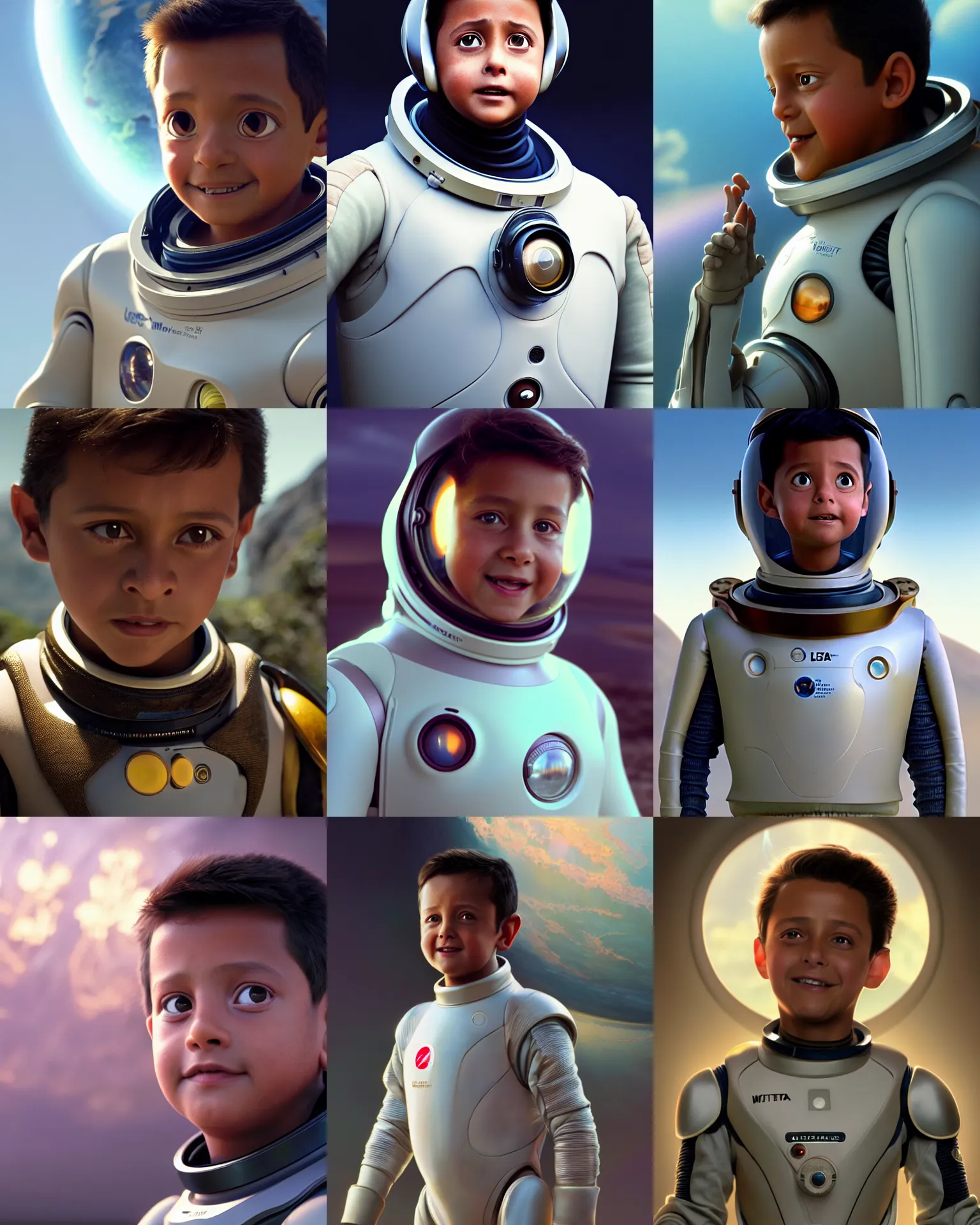 Prompt: weta disney pixar movie still portrait photo of young luis miguel wearing clean glass electric sci - fi spacesuit : : by weta, greg rutkowski, wlop, ilya kuvshinov, rossdraws, artgerm, annie leibovitz, alphonse mucha, ue 5, trending on artstation, octane, volumetric lighting : :