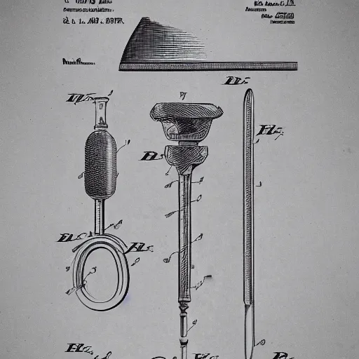 Image similar to US patent of a toilet plunger