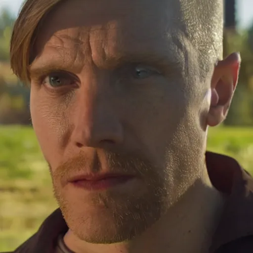 Image similar to Live Action Still of Jerma in Breaking Bad, real life, hyperrealistic, ultra realistic, realistic, highly detailed, epic, HD quality, 8k resolution, body and headshot, film still