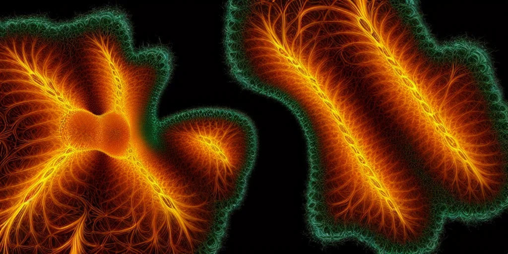 Image similar to a cat sprouting new cats, l - system, flame fractal, recursive fractal, apophysis av 8 k uhd