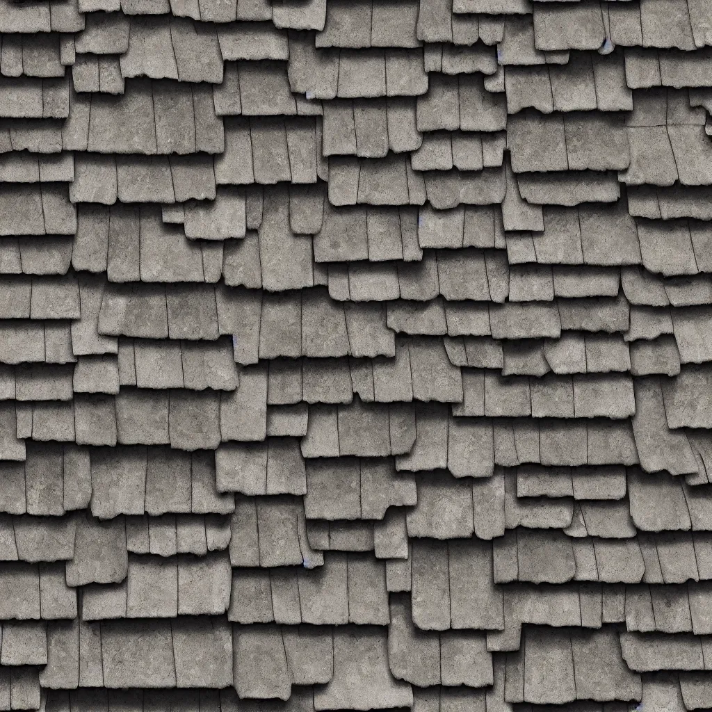 Prompt: roofing tiles texture, medieval, plants overgrown, photo 3d, substance designer, tiled, plain view