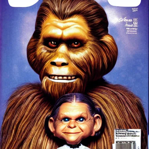 Image similar to mad magazine cover photo portrait caricature leia wookiee