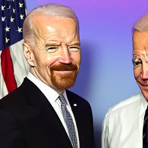 Image similar to walter white and biden