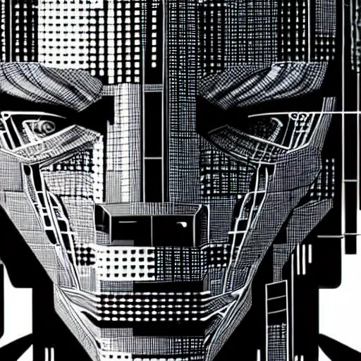 Prompt: close up cyberborg face, intricate, veins, by Hugo pratt, ultradetailed