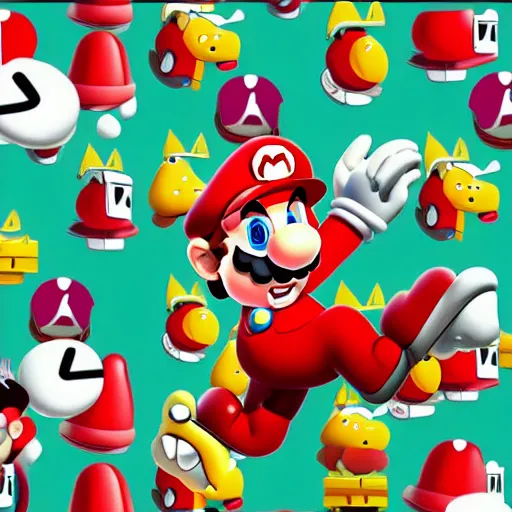 Image similar to mario listening to the ipod, iphone wallpaper