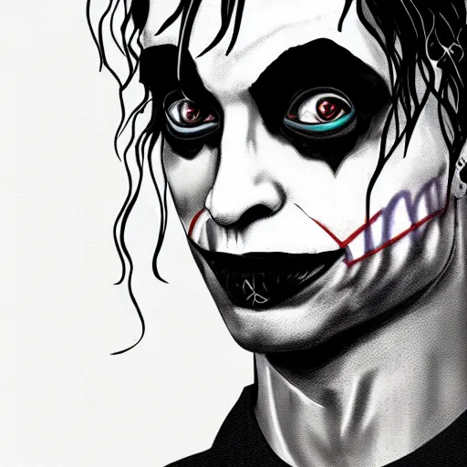 Image similar to playboi carti as the joker digital art 4 k the detailed super realistic