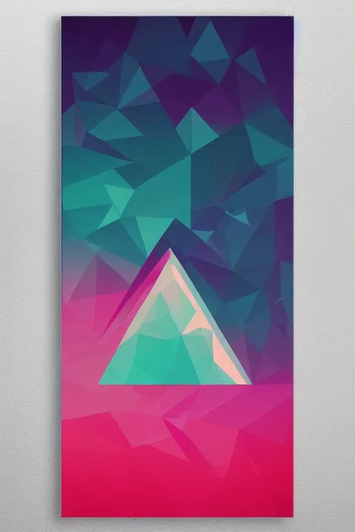 Prompt: tycho chillwave geometric poster