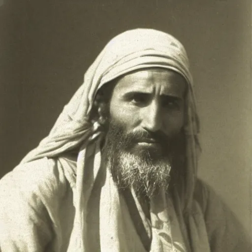 Prompt: Photograph of a young itinerant Jewish prophet from the Galilee in northern Israel. Age: 33