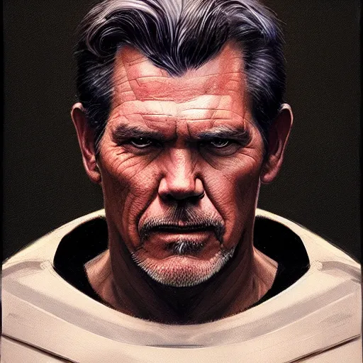 Image similar to A portrait of Josh Brolin, sith, star wars art, art by greg rutkowski, matte painting, trending on artstation