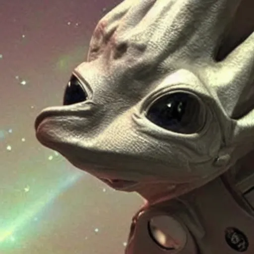 Image similar to aliens look like kangaroo in space suit