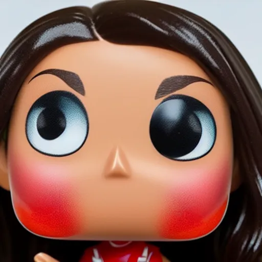 Prompt: very intricate photorealistic photo of a jacinda ardern funko pop on a white background, award - winning details ”