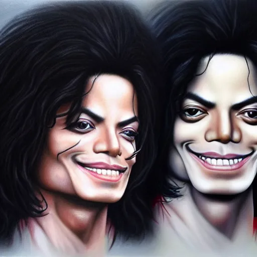 Image similar to Caricature portraits done of Michael Jackson, realistic, hyperrealistic, very realistic, highly detailed, very detailed, extremely detailed, detailed, oil painting, digital art, trending on artstation