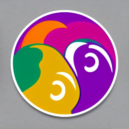 Prompt: funky logo for fruit loops