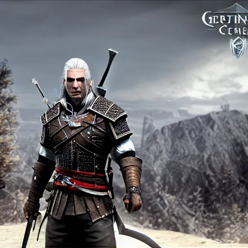 Geralt of Rivia in Dark Souls, screenshot, ps3