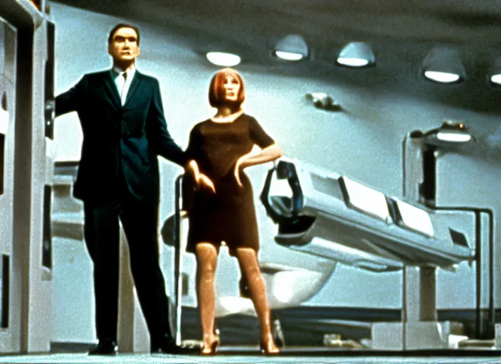 Image similar to scene from the 1967 science fiction film Gattaca