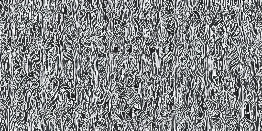 Image similar to multilayer, balck and white, a seamless pattern of aqueducts
