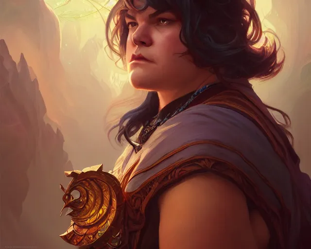 Prompt: photography of jack black, deep focus, d & d, fantasy, intricate, elegant, highly detailed, digital painting, artstation, concept art, matte, sharp focus, illustration, hearthstone, art by artgerm and greg rutkowski and alphonse mucha