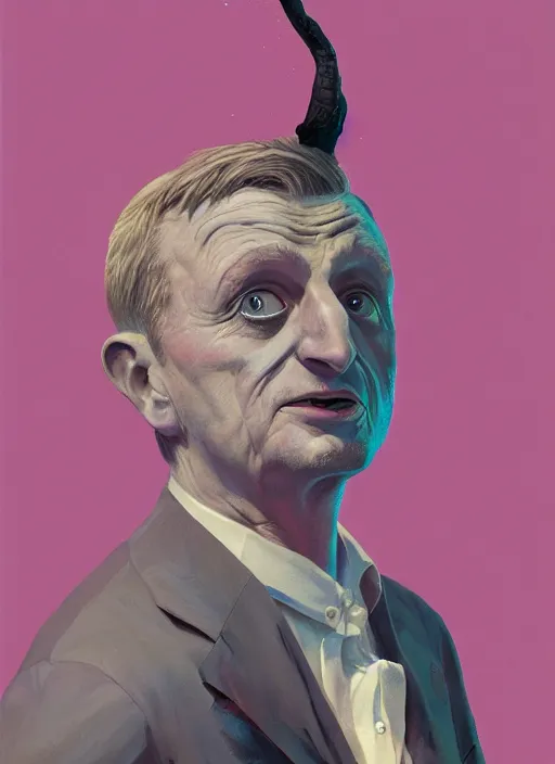 Image similar to portrait of Tim Robinson from I Think You Should Leave (2019), detailed, coherent, painted by Edward Hopper, Wayne Barlowe, James Gilleard, airbrush, art by James Jean