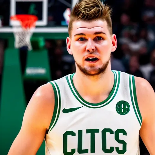 Prompt: luka doncic playing for the boston celtics