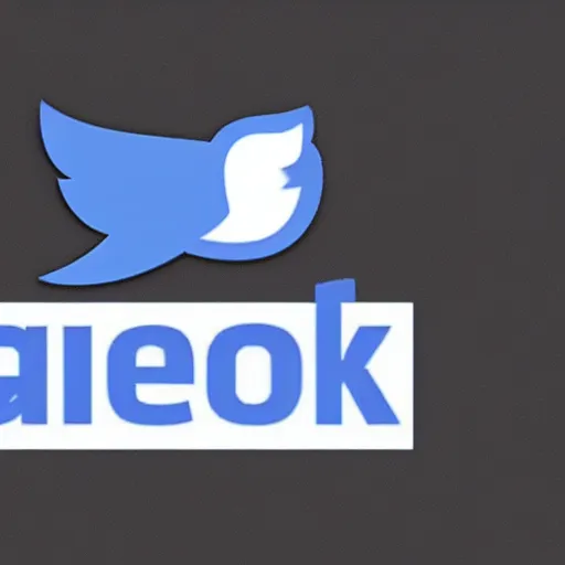 Prompt: Facebook logo mixed with Twitter logo