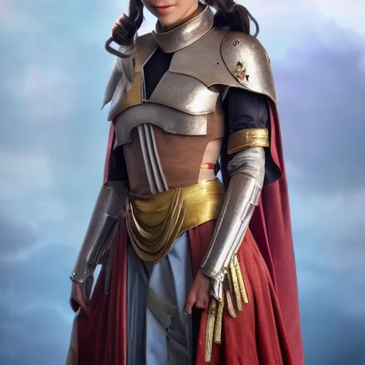 Image similar to victoria justice as princess padme in star wars episode 3, 8 k resolution, cinematic lighting, anatomically correct