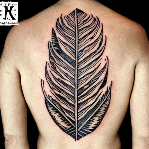 Image similar to a black line drawn tattoo of a monsters deliciosa leaf and a alocasia zebrina leaf, intricate details, ornamental, elegant, symmetrical!! symmetrical - tatoo!!