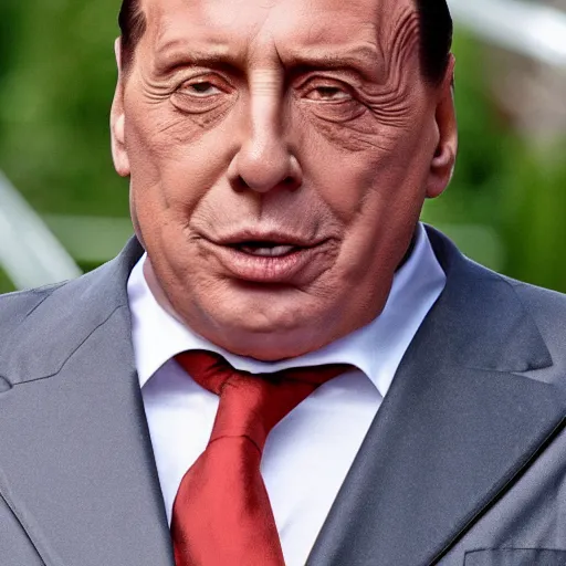 Prompt: obese Silvio berlusconi