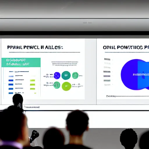 Image similar to a powerpoint presentation about ai making powerpoint presentations. powerpoint spreadsheet.