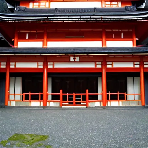 Prompt: art deco traditional japanese building