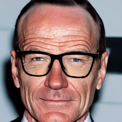 Prompt: Live Action Still of Bald Bryan Cranston with glasses and without a beard or facial hair, with no facial hair and completely clean shaven, with no beard, no beard, no facial hair, clean shaven, real life, hyperrealistic, ultra realistic, realistic, highly detailed, detailed, very detailed, cool, ultra detailed, very realistic, trending on artstation, epic, HD quality, 8k resolution, body and headshot, film still, real, detailed face, very detailed face, real life, front face, front view, real