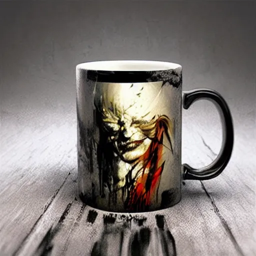 Image similar to art by christopher shy on a mug