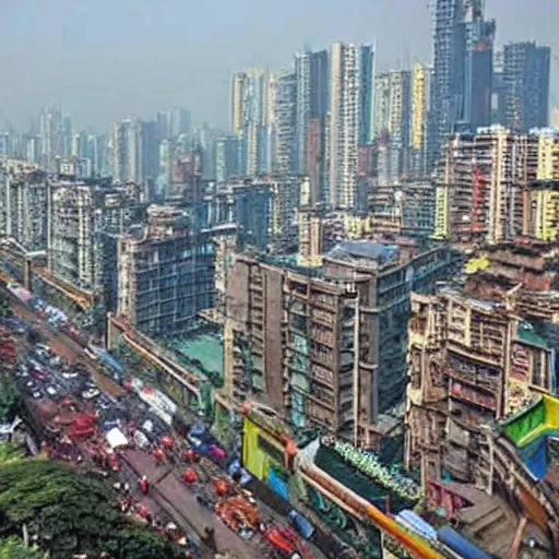 Image similar to mumbai in the year 2 0 7 0