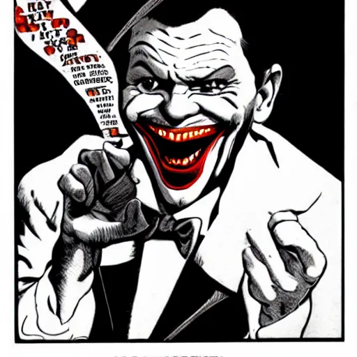 Prompt: kenneth copeland as the joker