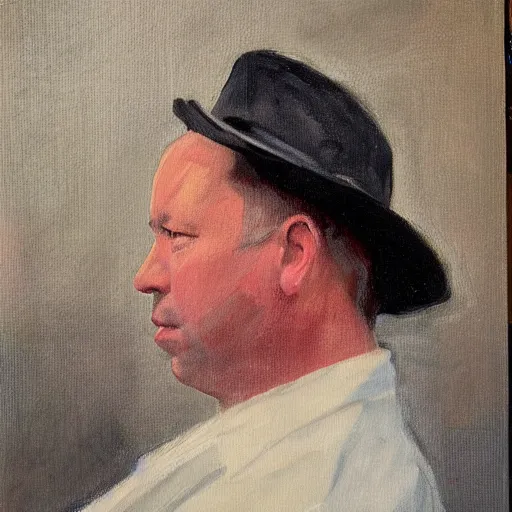 Prompt: oil painting portrait of alex jones, John Singer Sargent style