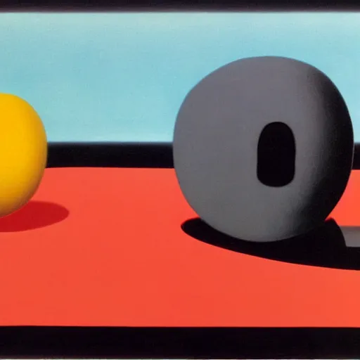 Image similar to pacman by René Magritte, detailed, 4k