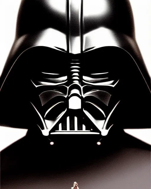 Image similar to darth vader from star wars, character portrait, portrait, close up, concept art, intricate details, highly detailed by moebius