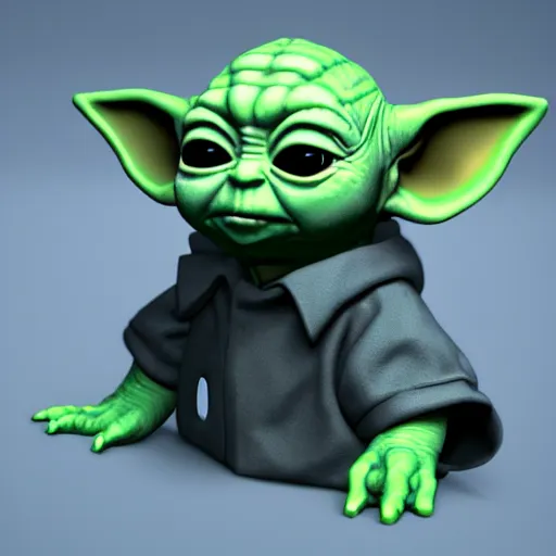 Image similar to walter white as baby yoda, award winning, trending on artstation, unreal engine