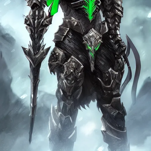 Prompt: male with black hair and green eyes wearing paladin armor, realistic, detailed eyes, detailed, 4k, illustration, muscle, handsome, fantasy