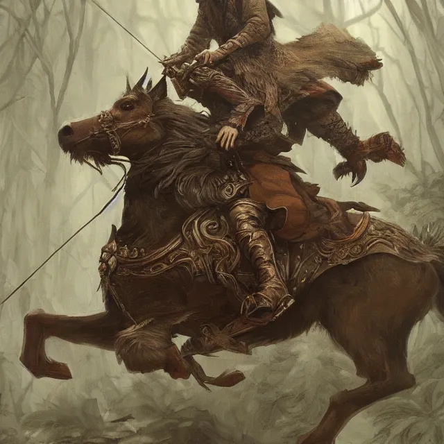 Image similar to young tsarevitch ivan riding on big grey wolf, slavic folk fairytale, story, fable, dramatic, fantasy art, an ultrafine detailed painting, academic art, ornate, inticate, elegant, sharp focus, artstation, by pavel korin, viktor vasnetsov