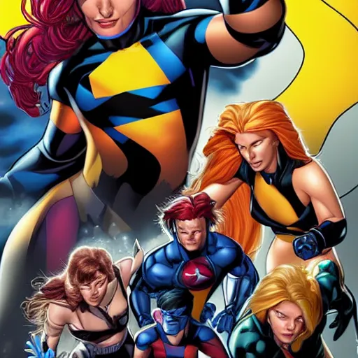 Image similar to xmen by mark brooks