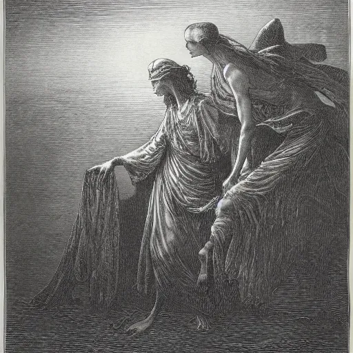 Image similar to gustave dore etching