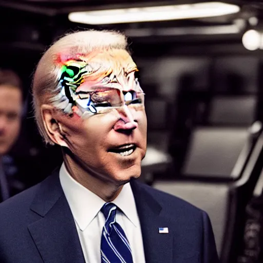 Image similar to cinema still of joe biden in interstellar ( 2 0 1 4 )