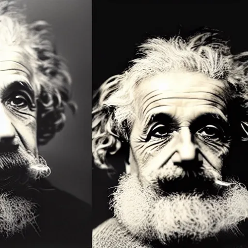 Image similar to bearded albert einstein