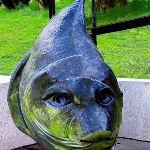 Image similar to fish, but it is a beautiful statue