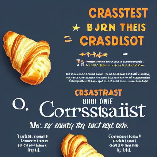 Image similar to croissant propaganda poster